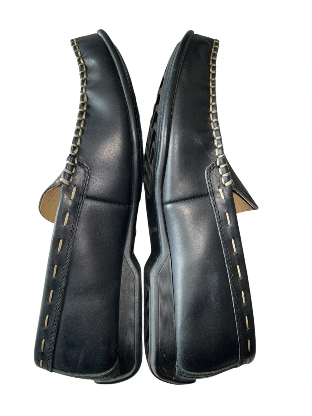 Frye & Company Lewis Venetian Black Leather Slip On Loafer Size 13.5
